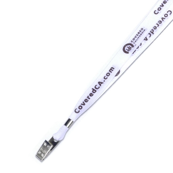 5/8" x 19" lanyard with 1 bull dog clip.... from ASI 68707 Marathon Mfg & Supply Co.