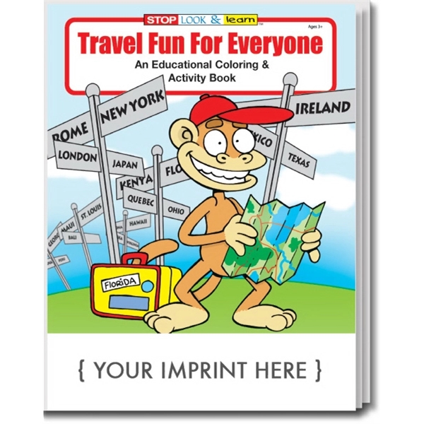 Travel Fun For Everyone everyday coloring and activity book.... from ASI 45815 Coloring Book Solutions / Coloring Book Solutions™