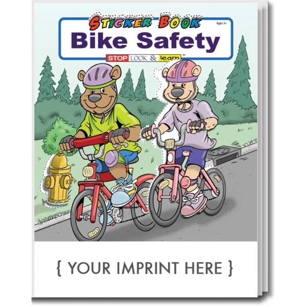 Bike Safety sticker and coloring activity book.... from ASI 45815 Coloring Book Solutions / Coloring Book Solutions™