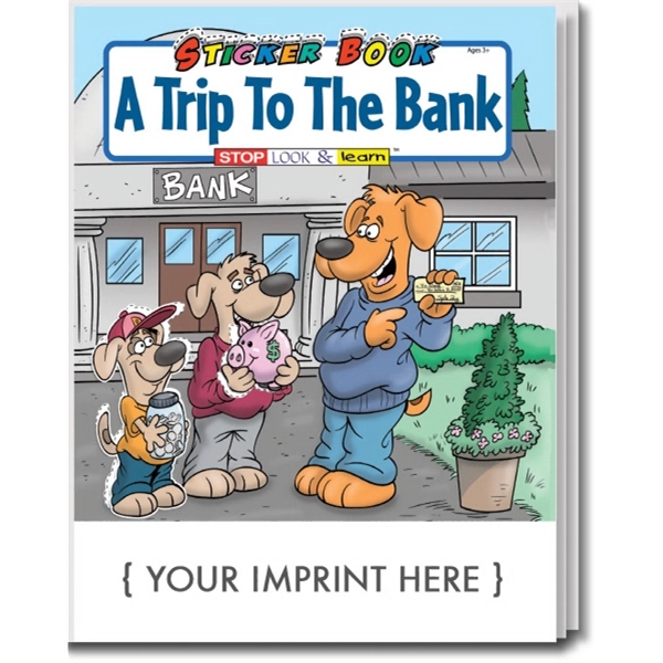 A Trip to the Bank sticker and coloring activity book.... from ASI 45815 Coloring Book Solutions / Coloring Book Solutions™