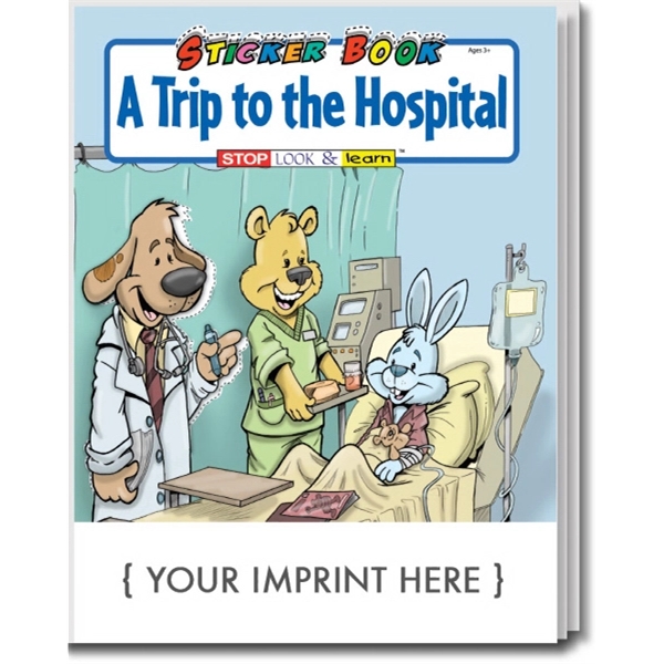 A Trip To The Hospital sticker and coloring activity book.... from ASI 45815 Coloring Book Solutions / Coloring Book Solutions™