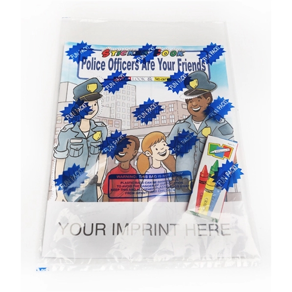 Police Officers Are Your Friends sticker book fun pack with unimprinted... from ASI 45815 Coloring Book Solutions / Coloring Book Solutions™