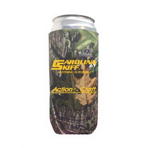 Mossy Oak or Realtree Trademark Camo Premium Collapsible Foam 32oz Crowler... from ASI 63009 J I T Manufacturing Inc / Just in Time JIT Promo