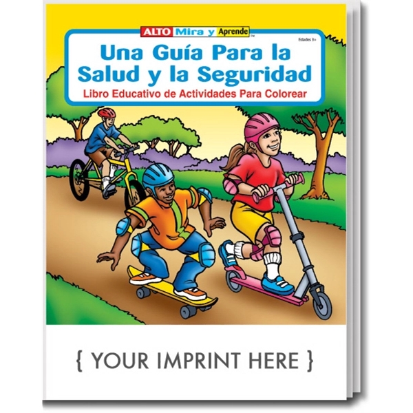 A Guide To Health and Safety Spanish coloring and activity book.... from ASI 45815 Coloring Book Solutions / Coloring Book Solutions™