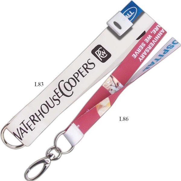 High quality non-breakaway dye sublimated lanyard.... from ASI 52550 Erell Manufacturing Company