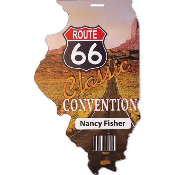 Full color event passes made from opaque white rigid vinyl.... from ASI 52550 Erell Manufacturing Company