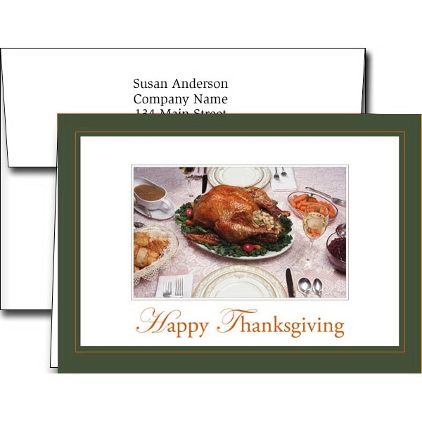 Thanksgiving Greeting Cards W/Imprinted Envelopes... from ASI 46719 Corner Lot Marketing Inc / CLMPromotions