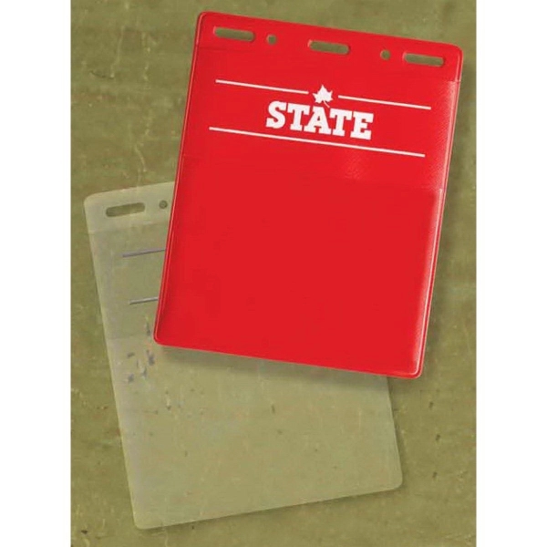 Double Pocket Badge Holder. Blank.... from ASI 52550 Erell Manufacturing Company