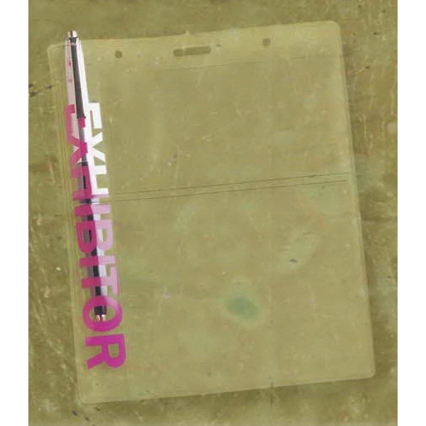 Double pocket badge holder with a pocket at top for 3... from ASI 52550 Erell Manufacturing Company