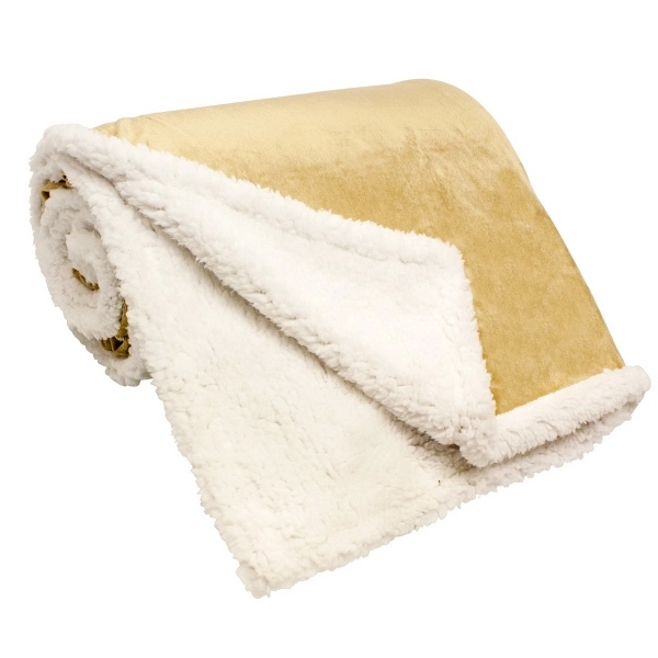 Micro mink sherpa throw blanket. Micro mink outer shell/faux lambs wool... from ASI 30112 ACE Products / Ace Line