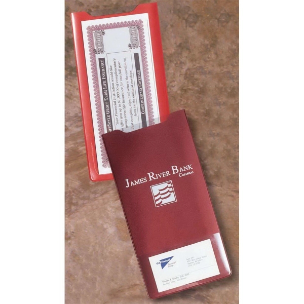 Single policy insurance policy holder with business card pocket on reverse... from ASI 52550 Erell Manufacturing Company