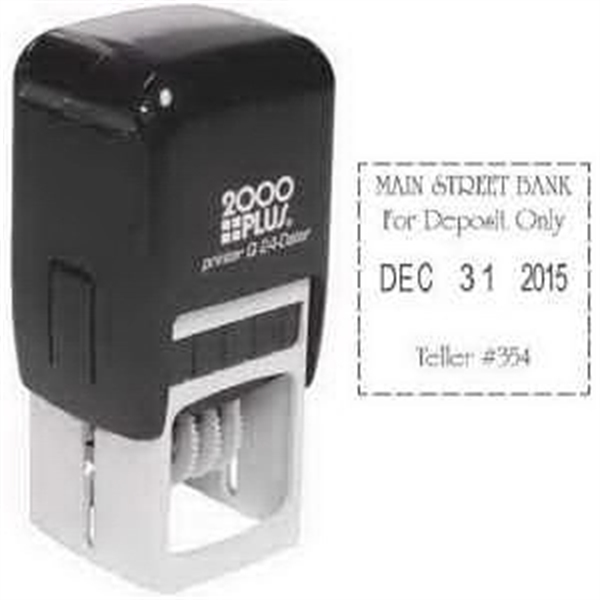 Custom self-inking light duty square date stamp.... from ASI 81500 Navitor Inc / Navitor Specialty Products