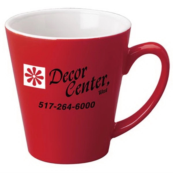 12 oz. Cafe Latte -Gloss Mug. New style The cafe latte... from ASI 46573 Cooper & Clement Inc