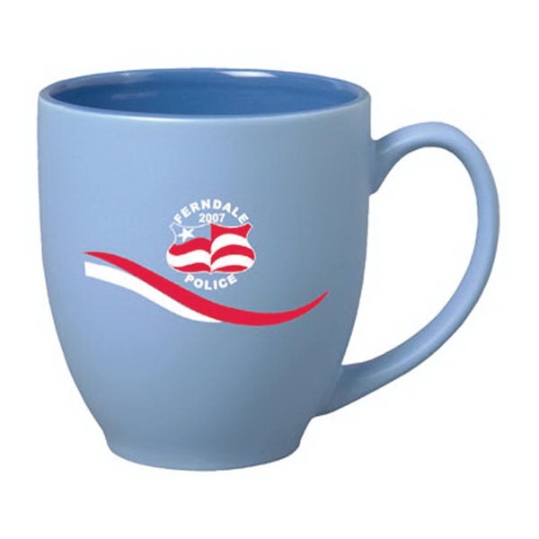 15 oz Matte Pastel Bistro style ceramic coffee Mug. This is... from ASI 46573 Cooper & Clement Inc