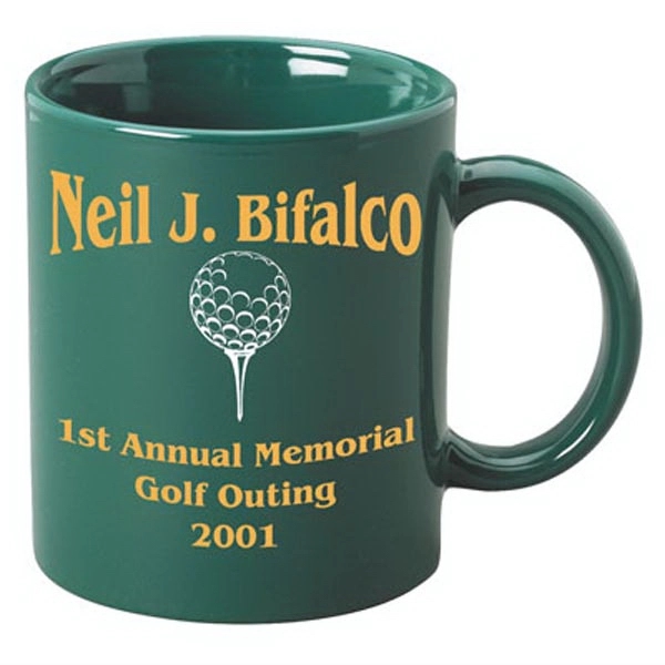 11 oz. C-Handle ceramic coffee mug. This is the traditional coffee... from ASI 46573 Cooper & Clement Inc