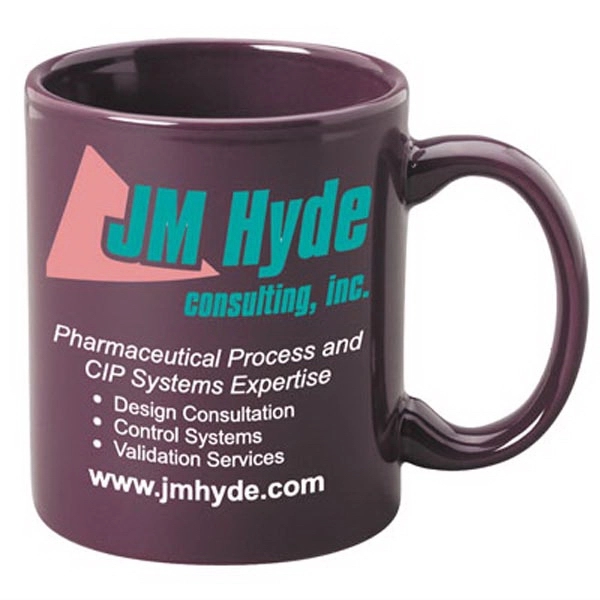 11 oz. C-Handle ceramic coffee mug. This is the traditional coffee... from ASI 46573 Cooper & Clement Inc