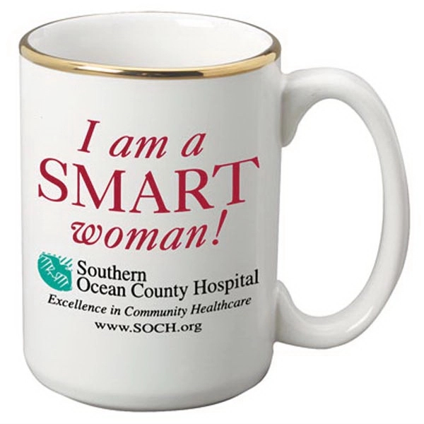 15 oz Maxi Ceramic Coffee Mug. Generous sized coffee mug with... from ASI 46573 Cooper & Clement Inc