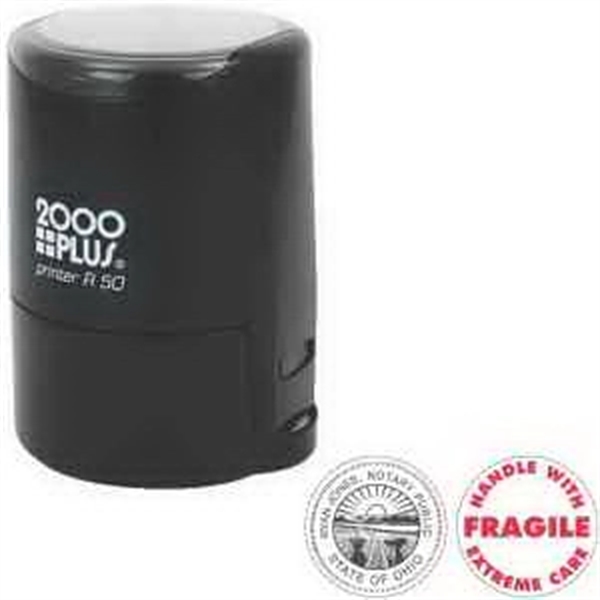 Custom self-inking stamp. Round Inspection with diameter. Microban.... from ASI 81500 Navitor Inc / Navitor Specialty Products
