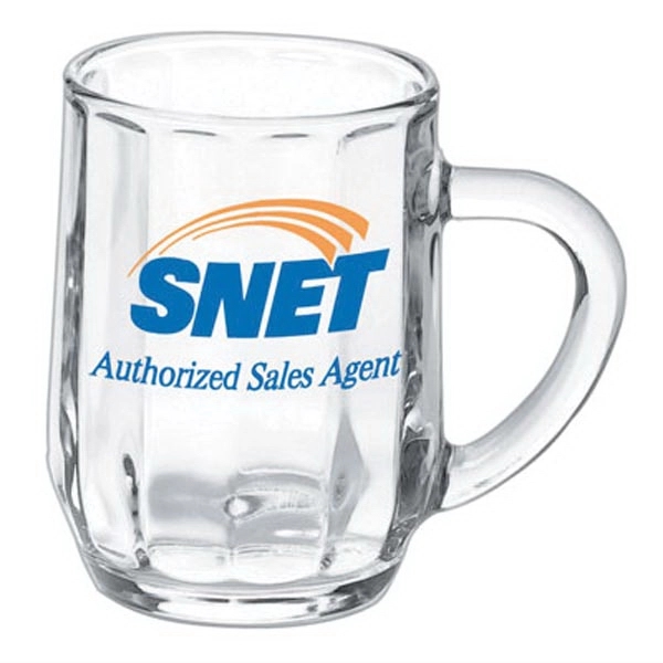 10 oz Haworth Style Glass Beer Mug with prism details. A... from ASI 46573 Cooper & Clement Inc / Inspiration by C&C Line