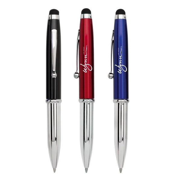 3 IN 1 Stylus Ballpoint Pen and LED Flashlight Aluminum capacitive... from ASI 40544 Binaco / Binaline