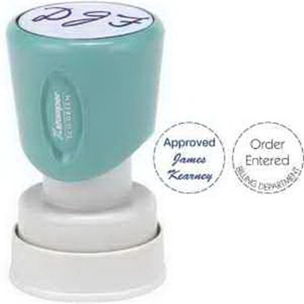 Pre-inked stamp, 15/16" diameter impression size.... from ASI 81500 Navitor Inc / Navitor Specialty Products