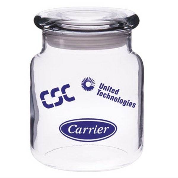 16 oz. Accent Candy Jar with trendy flat lid. A bestseller... from ASI 46573 Cooper & Clement Inc