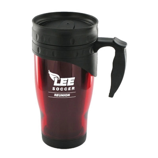 16 oz  traveler travel mug. Every coffee drinker will welcome... from ASI 46573 Cooper & Clement Inc / Inspiration by C&C Line