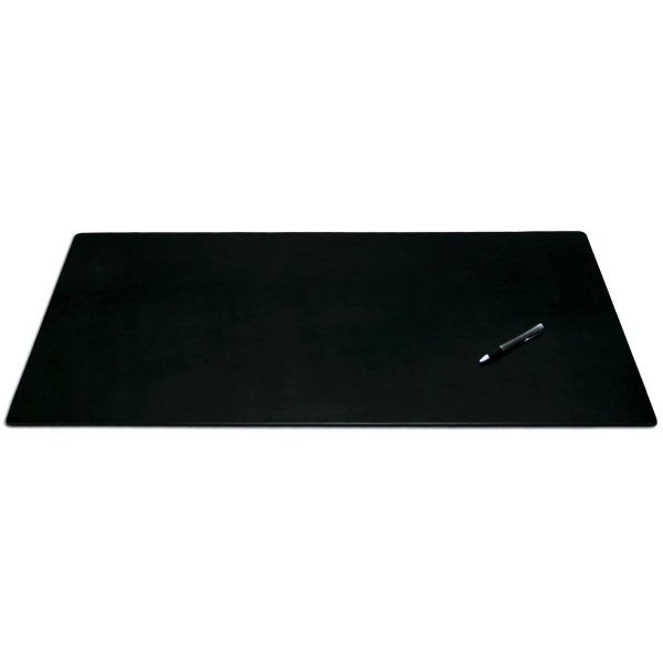 Black top-grain leather conference pad measuring 38" x 24" with a... from ASI 48125 Dacasso / DaCasso