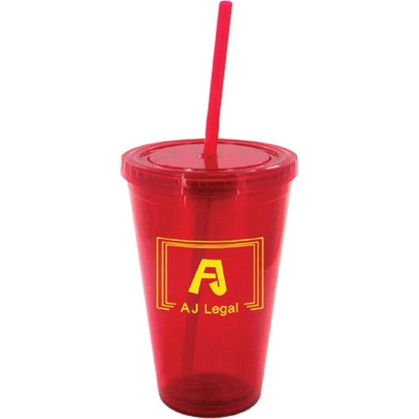 16 OZ DOUBLE WALL TRAVEL MUG WITH SEAL TIGHT LID &... from ASI 46573 Cooper & Clement Inc