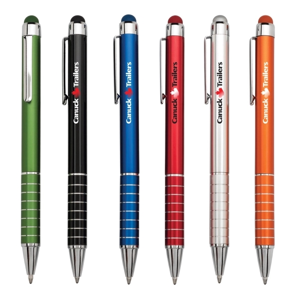 Aluminum soft touch capacitive stylus works on your i Pad, i... from ASI 40544 Binaco