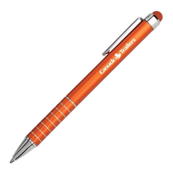 Aluminum soft touch capacitive stylus works on your i Pad, i... from ASI 40544 Binaco