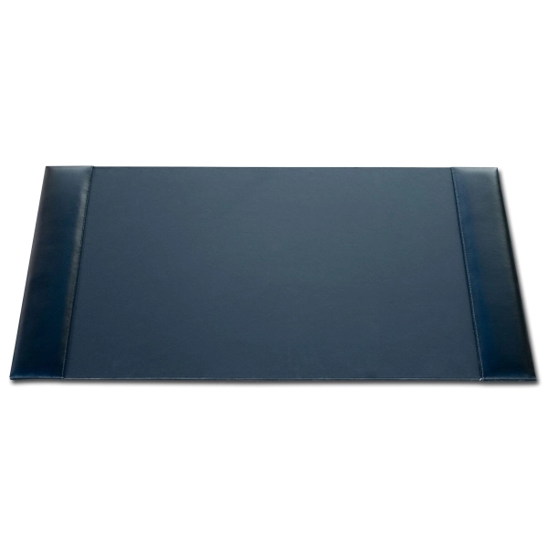 Black leather side rail desk pad measuring 30" x 18" with... from ASI 48125 Dacasso / DaCasso