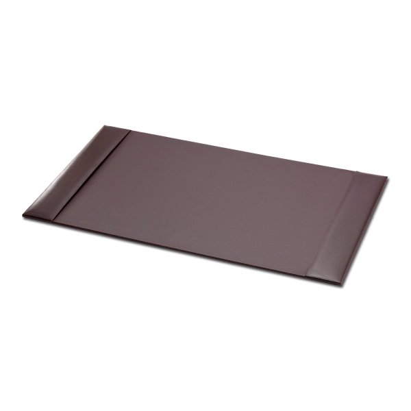 Dark brown leather side rail desk pad measuring 30" x 18"... from ASI 48125 Dacasso / DaCasso
