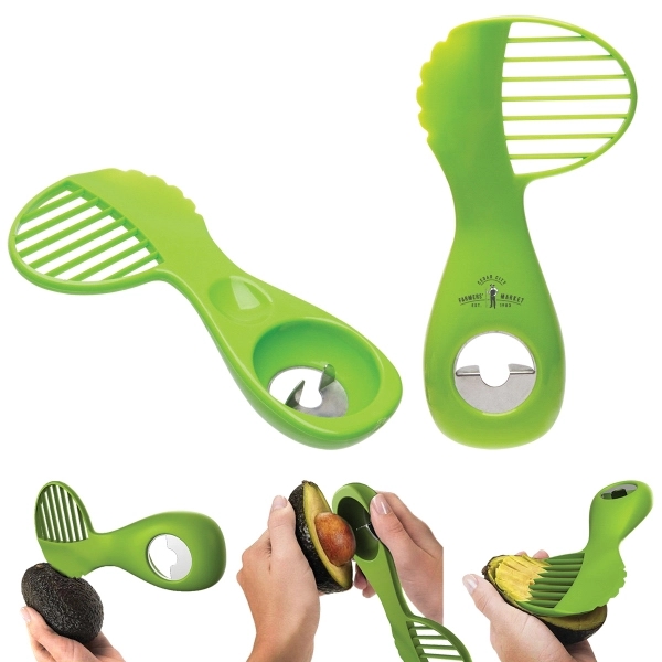 6 1/2" avocado tool, with 3-in-1 functionality and custom imprinting available.... from ASI 62190 Illini