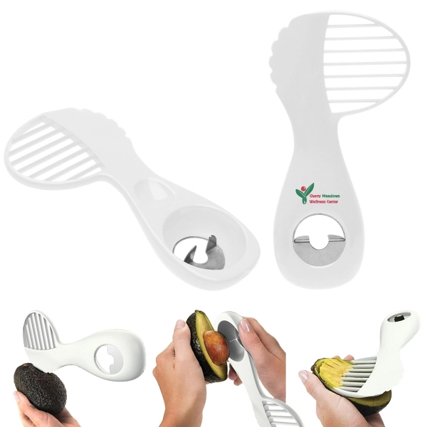 6 1/2" avocado tool, with 3-in-1 functionality and custom imprinting available.... from ASI 62190 Illini