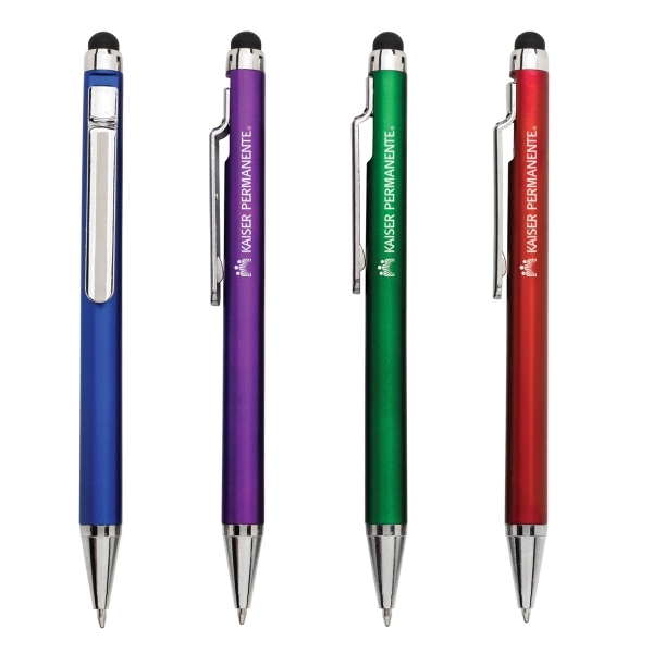 Avery plastic ballpoint pen with stylus features the clip as the... from ASI 40544 Binaco