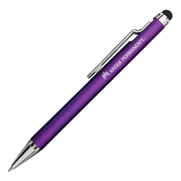 Avery plastic ballpoint pen with stylus features the clip as the... from ASI 40544 Binaco