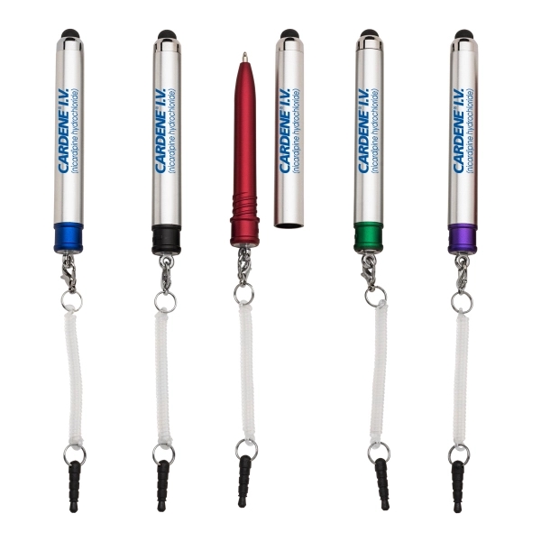 Plastic barrel soft touch capacitive stylus suitable for touch screen devices... from ASI 40544 Binaco