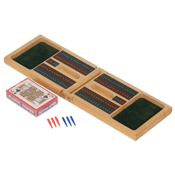 Cribbage set in 14.5" x 4.25" x 1.375" sustainable wood box.... from ASI 92531 Unique Custom Products / UCP