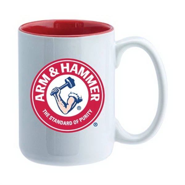 15 oz White and Color El Grande 2 tone Promotional Ceramic... from ASI 46573 Cooper & Clement Inc