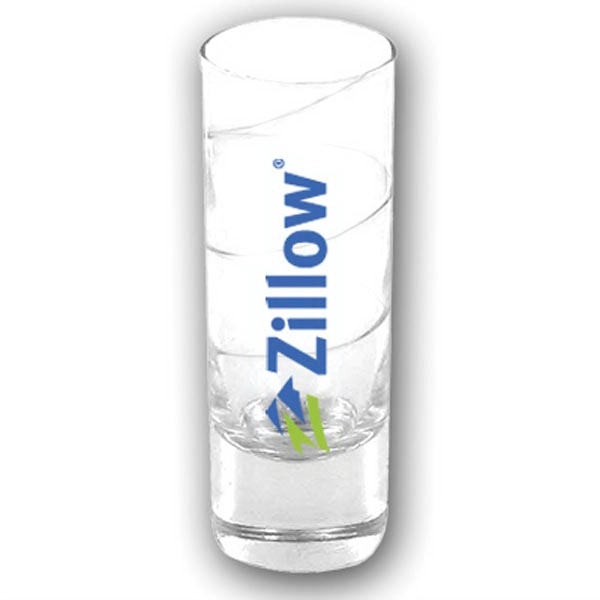 2 oz Tall Aurora Cordial This clear tall glass shooter with... from ASI 46573 Cooper & Clement Inc