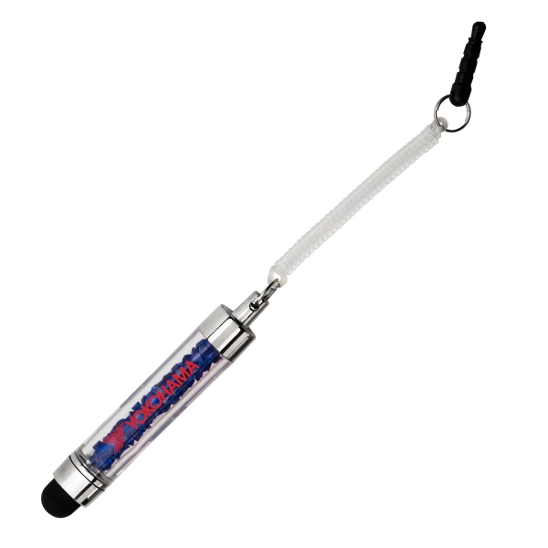 Bling stylus features colored crystal gems in clear barrel and soft... from ASI 40544 Binaco