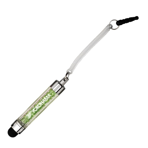 Bling stylus features colored crystal gems in clear barrel and soft... from ASI 40544 Binaco
