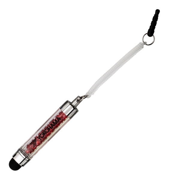 Bling stylus features colored crystal gems in clear barrel and soft... from ASI 40544 Binaco