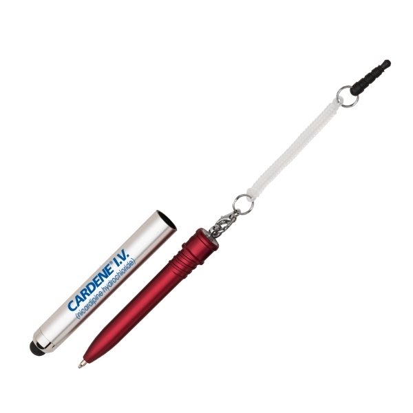 Plastic barrel soft touch capacitive stylus suitable for touch screen devices... from ASI 40544 Binaco