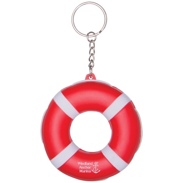Floating keychain with 1" split keyring and 1 3/8" metal link... from ASI 62190 Illini