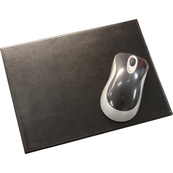 Bonded leather mouse pad in a black color with a wrapped... from ASI 48125 Dacasso / DaCasso