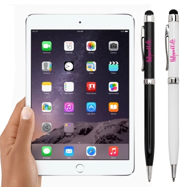 Aluminum soft touch capacitive stylus works on your i Pad, i... from ASI 40544 Binaco