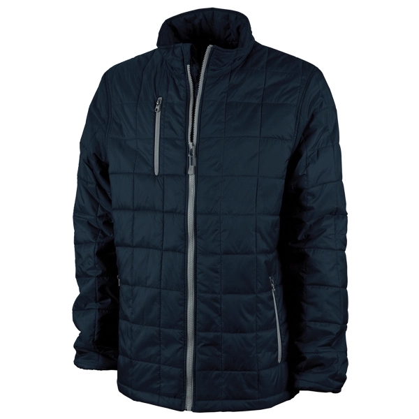 Men's quilted jacket with 100% dobby polyester shell made of recycled... from ASI 44620 Charles River Apparel