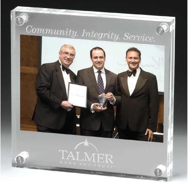 Clear acrylic entrapment frame with photos or object.... from ASI 62660 Innovation Line